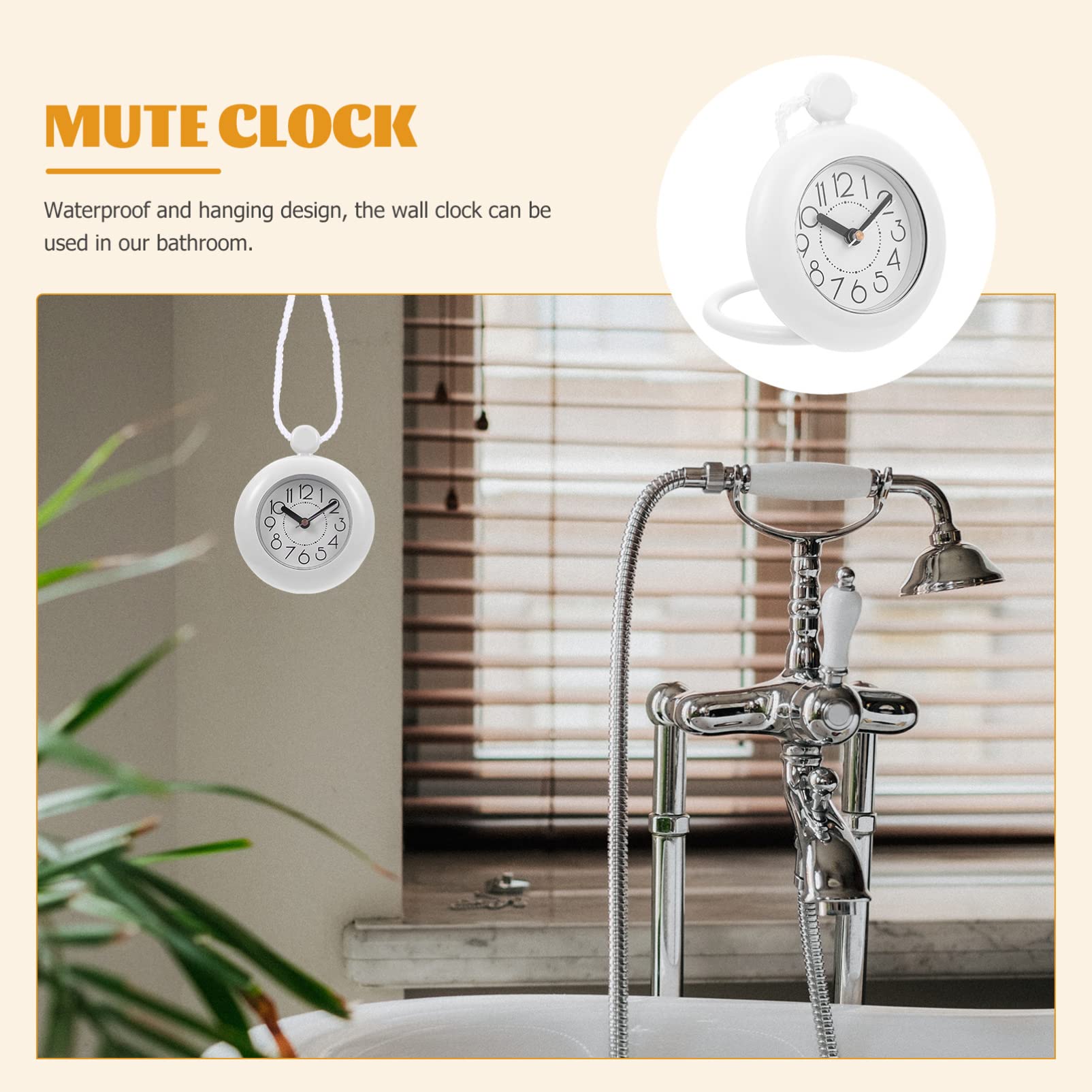 Horloge De Salle De Bain à Suspendre, Horloge De Douche