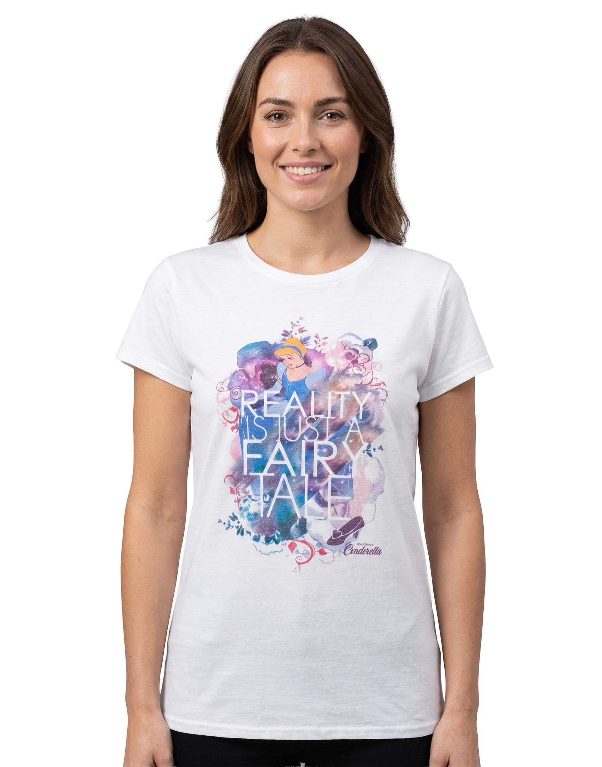 Disney Women's Short Sleeved T-Shirt | White | Official Merch | Size: Small
