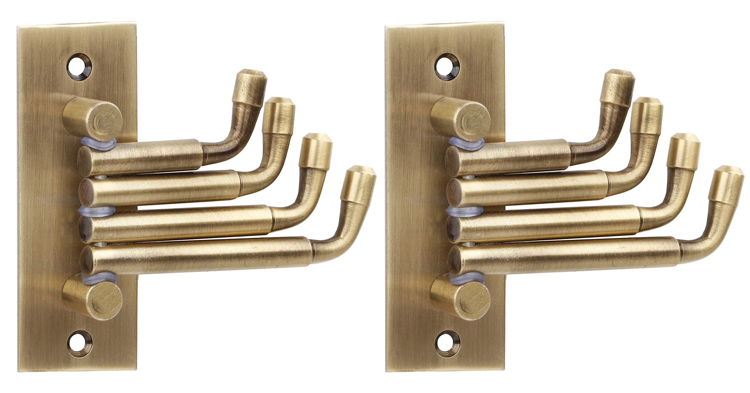 DOCOSS Flexible Antique Brass Cloth Hanger for Wall Hooks for Hanging Cloth Hook and Towel Hangers,Door Hangers,Movable Hook -Pack of 2 (B08MCG6CM4) Amazon Price History, Amazon Price Tracker