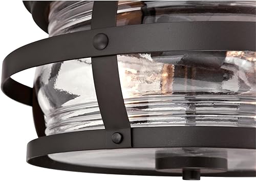 Miniatura 3 de Westinghouse Lighting 6359500 Weatherby Outdoor - Montaje empotrado de dos luces en acabado de bronce desgastado y vidrio transparente