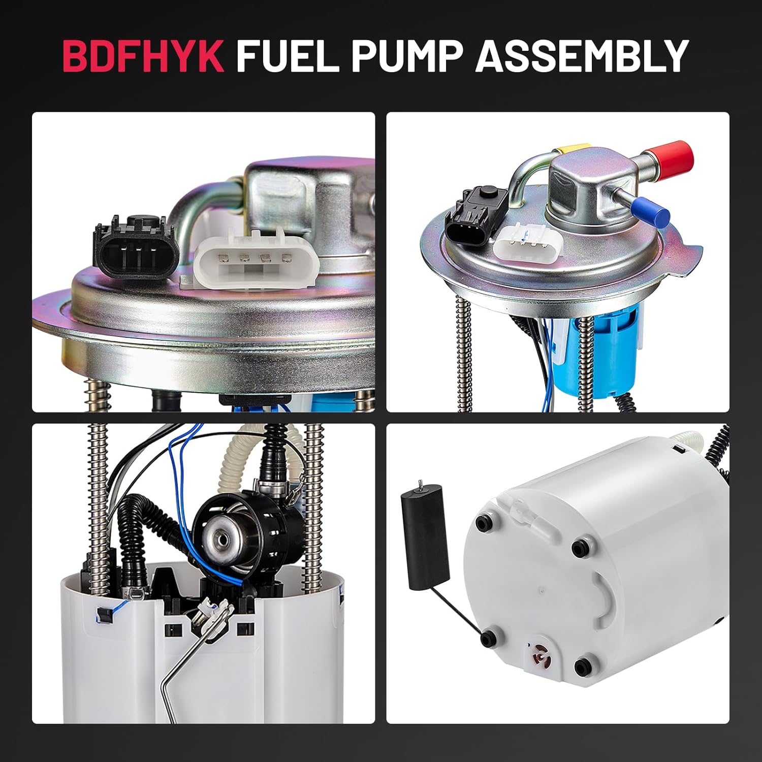 BDFHYK Fuel Pump Assembly E4005M Compatible with Chevrolet Silverado 1500 2010-2013, Compatible with GMC Sierra 1500 10-13 V8 4.8L 5.3L 6.2L, Replaces 66121 FG1057 FPA69525 - Image 2