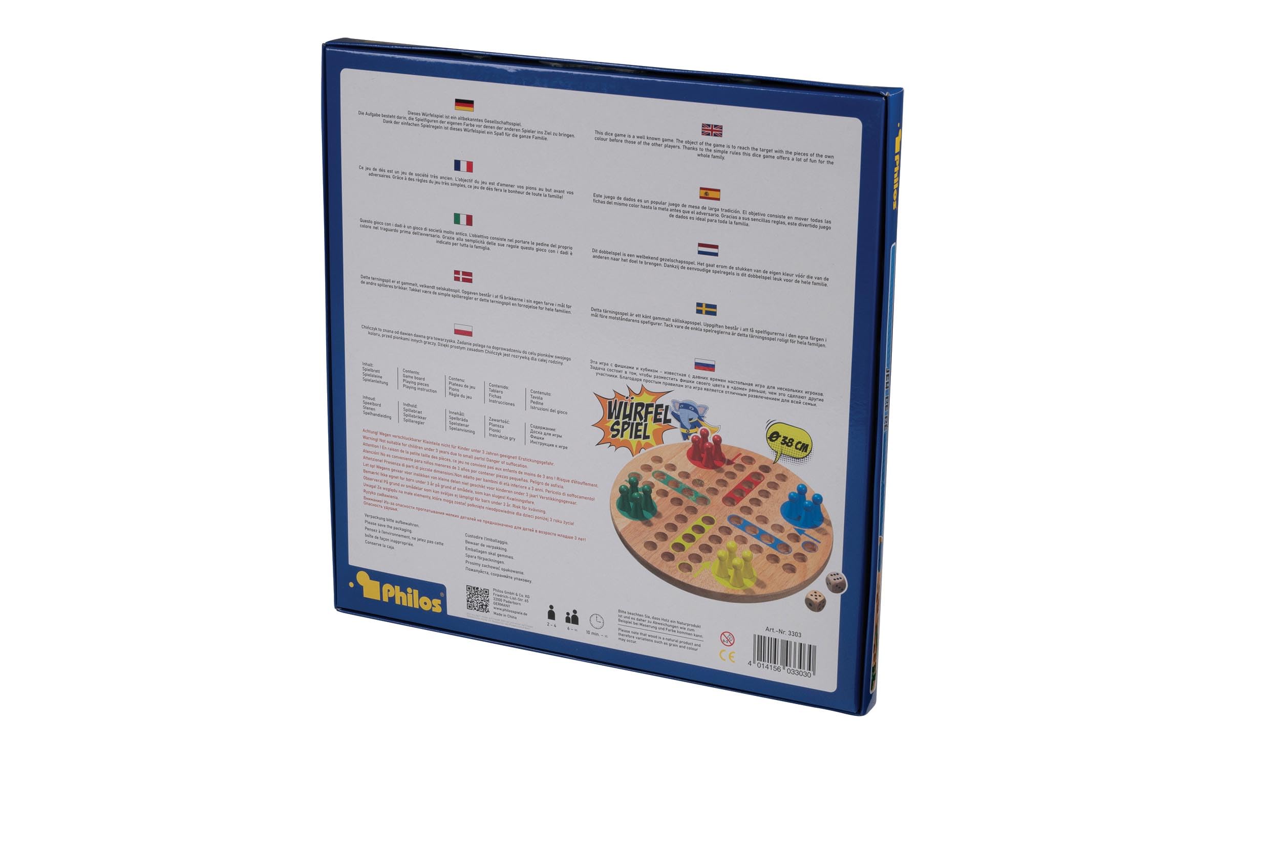 Philos Ludo/Aggravation Masculine Grand dia 38cm