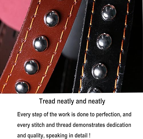 Miniatura 3 de WUYUNTAI Collar de perro, manga para el cuello del perro, collar de entrenamiento para perros, hecho de material de piel de vaca, manga de cuello de