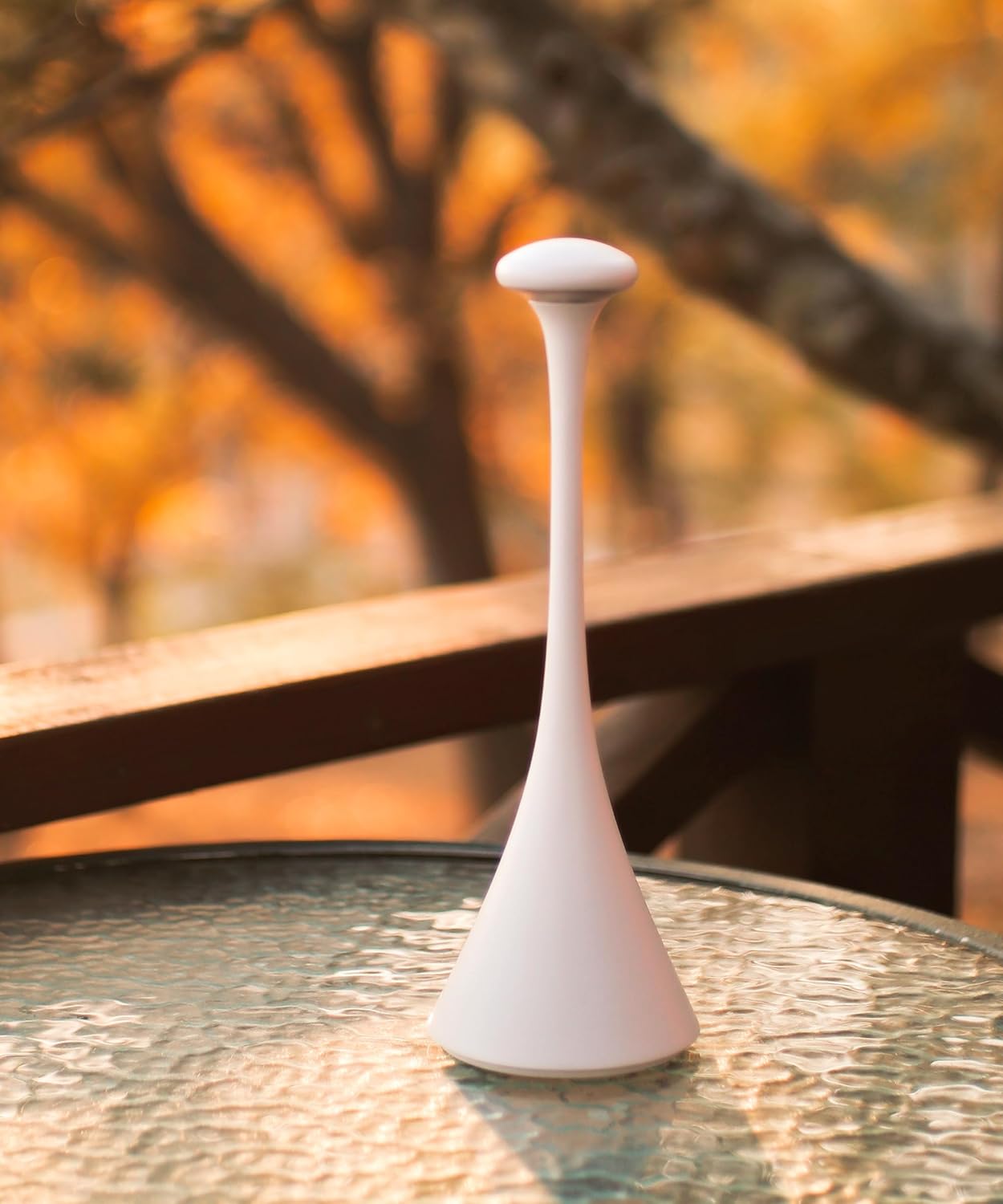 Rechargeable Cordless Table Lamp, Cordless Table Lamps Rechargeable with Touch Controls, Table Lamps for Indoor and Outdoor, Dimmer, 2200-3000 K, Height 11.5 Inches, White