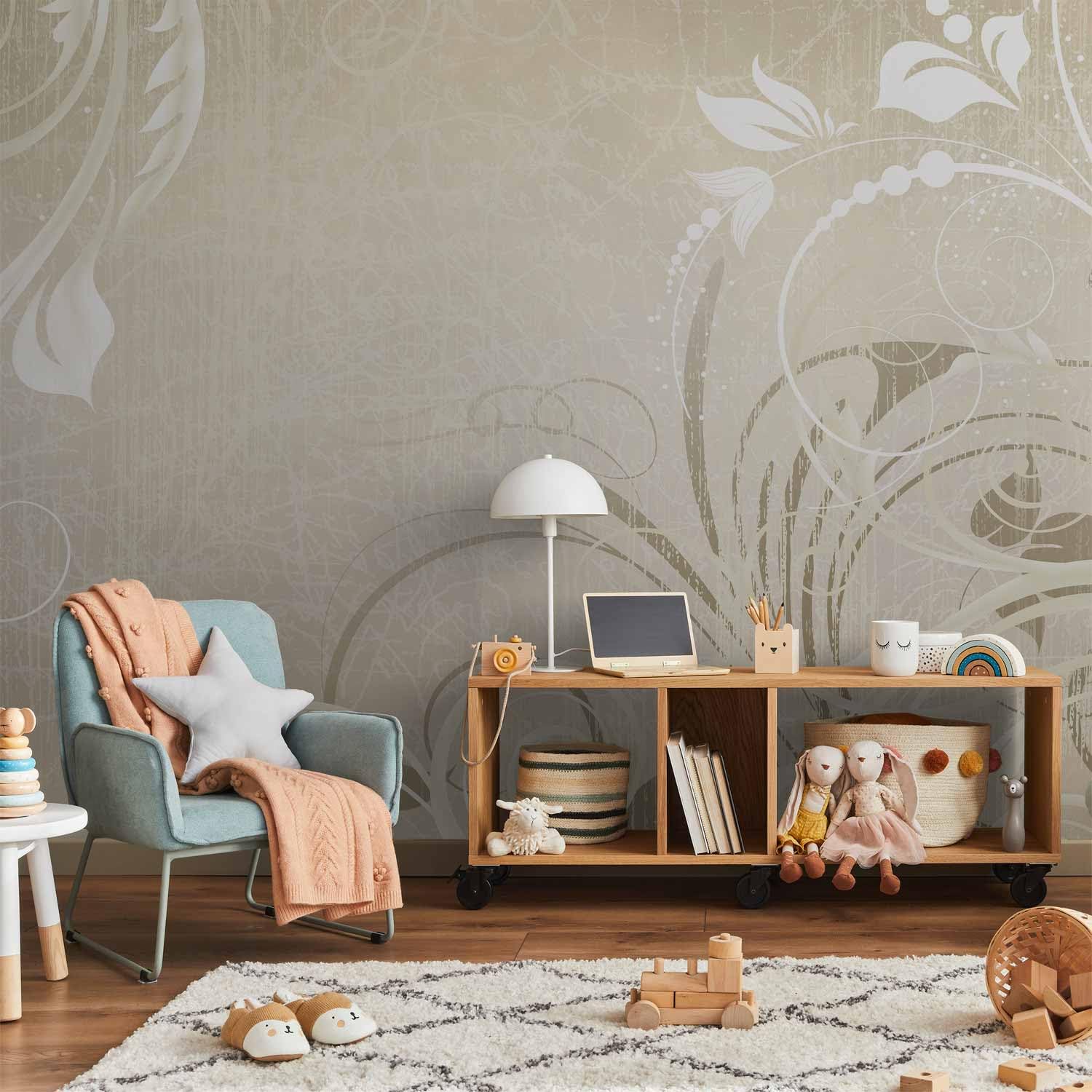 murando - Carta da Parati Moderna per Camera da Letto, Fiori, 400x280 cm