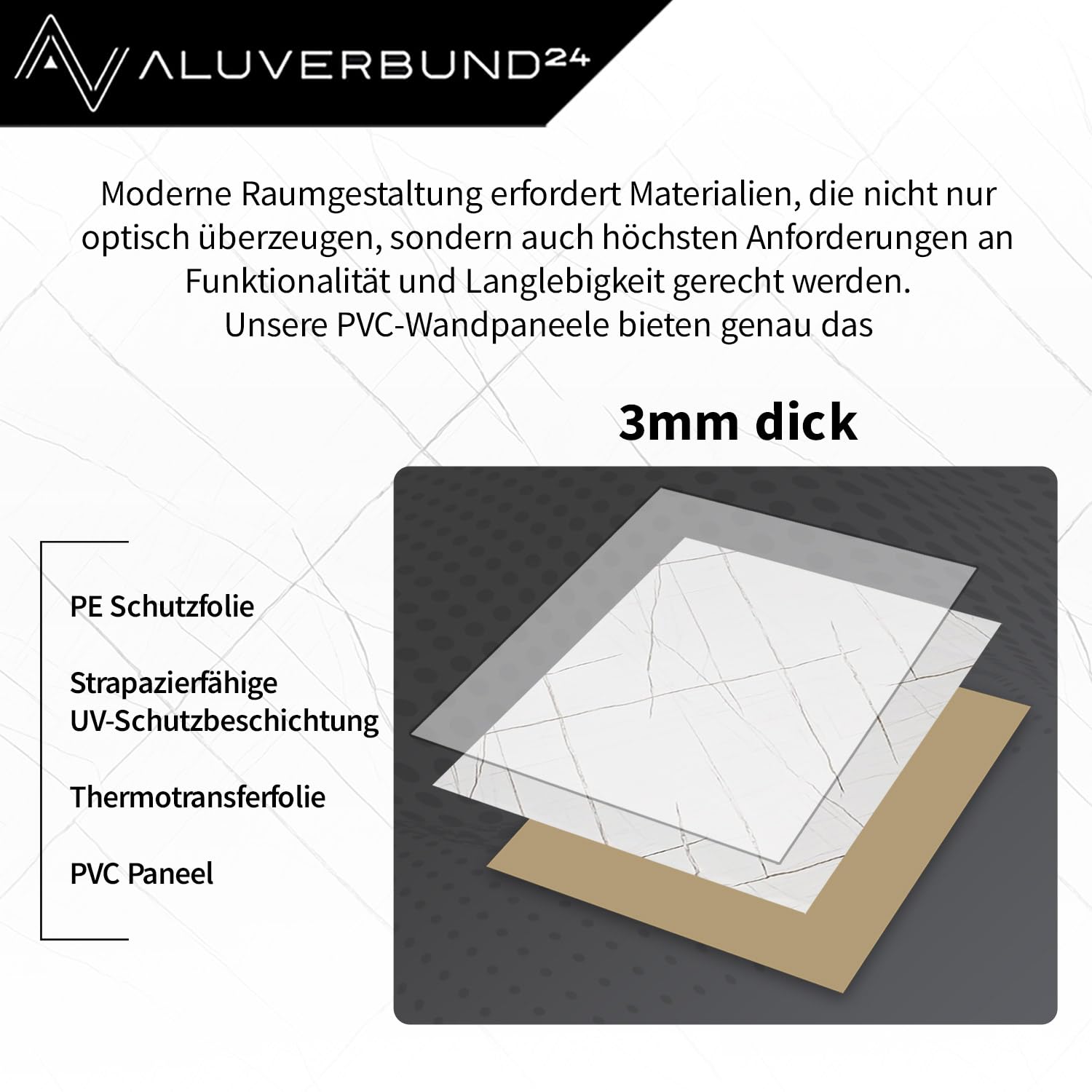 AMON Wand-Paneele 60x120cm in Natur-Steinoptik (Classic Grey) - ideal als Spritzschutz Küchenrückwand Dusch- Bad- Wand-Verkleidung aus 3mm PVC Wasserdicht Wasserfest für Innen- und Außenbereich