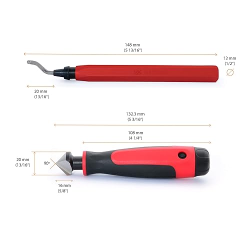 Miniatura 3 de AFA Herramienta de desbarbado con hoja y 10 cuchillas adicionales y escariador de mano avellanador