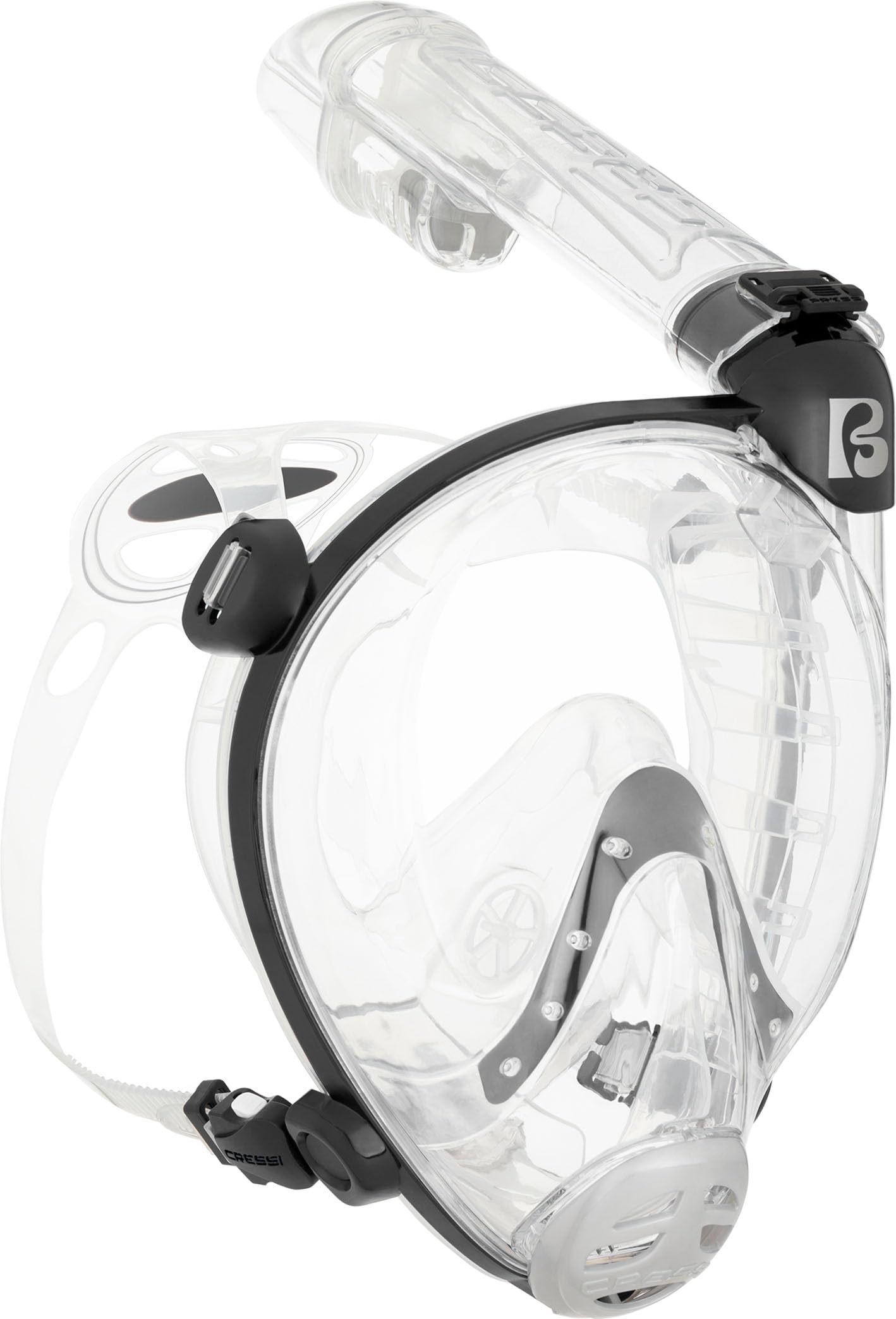 CRESSI dal 1946 - Prince Full Face Mask - Maschera Integrale CO2 Sicuro Grande Visione Snorkeling, Anti Fog, Facciale Comfort, Valvola Scarico e Snorkel Dry