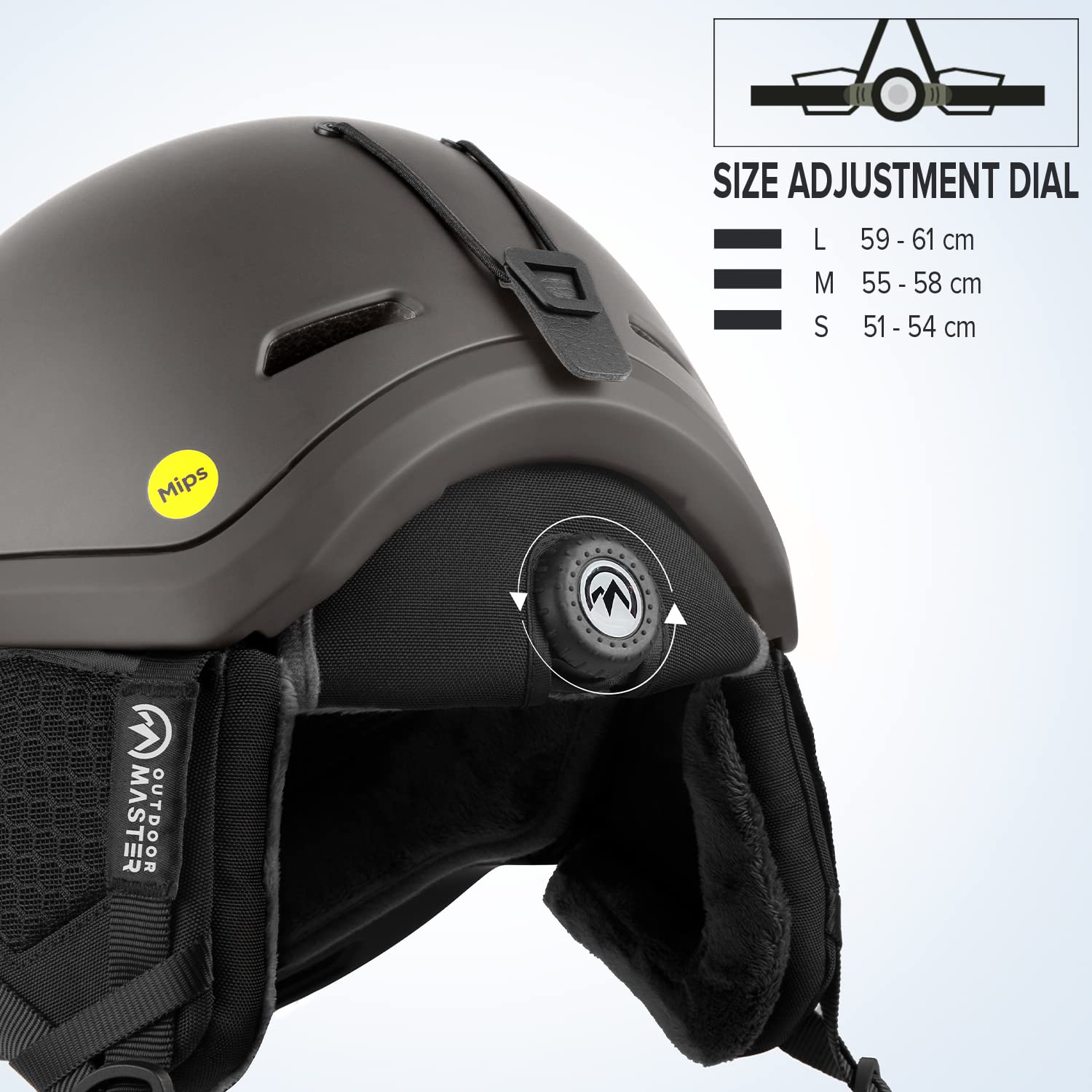 Amazon | OutdoorMaster Diamond MIPS スキーヘルメット - スノー