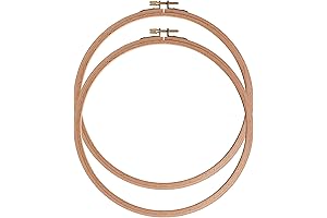 Ebherys Embroidery Hoops, 8 Inch Beech Wood Cross Stitch Hoops
