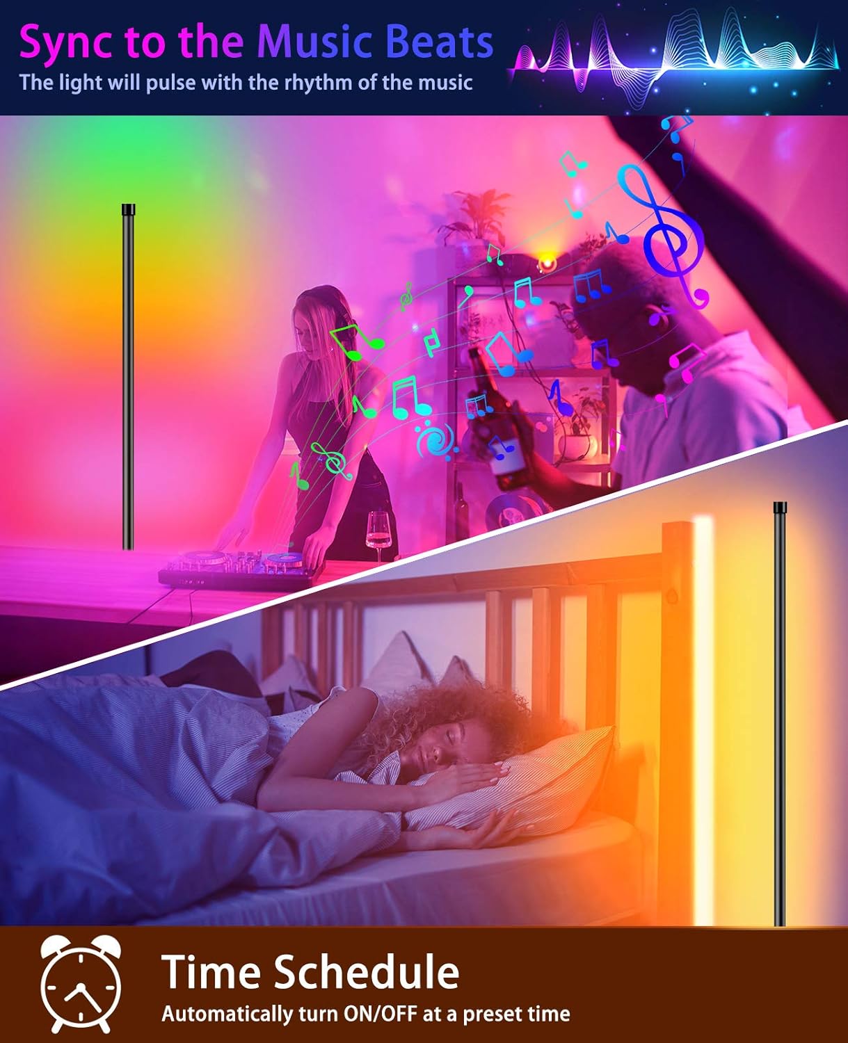 Chеареѕt 🛒 Dream Color LED Corner Floor Lamp, Zanwuz Bluetooth APP and Remote Control Music Sync RGB Corner Floor Lamp for Living Room, Bedroom, Gaming Room Lights, Modern Home Decoration Chеареѕt 🛒 Dream Color LED Corner Floor Lamp, Zanwuz Bluetooth APP and Remote Control Music Sync RGB Corner Floor Lamp for Living Room, Bedroom, Gaming Room Lights, Modern Home Decoration