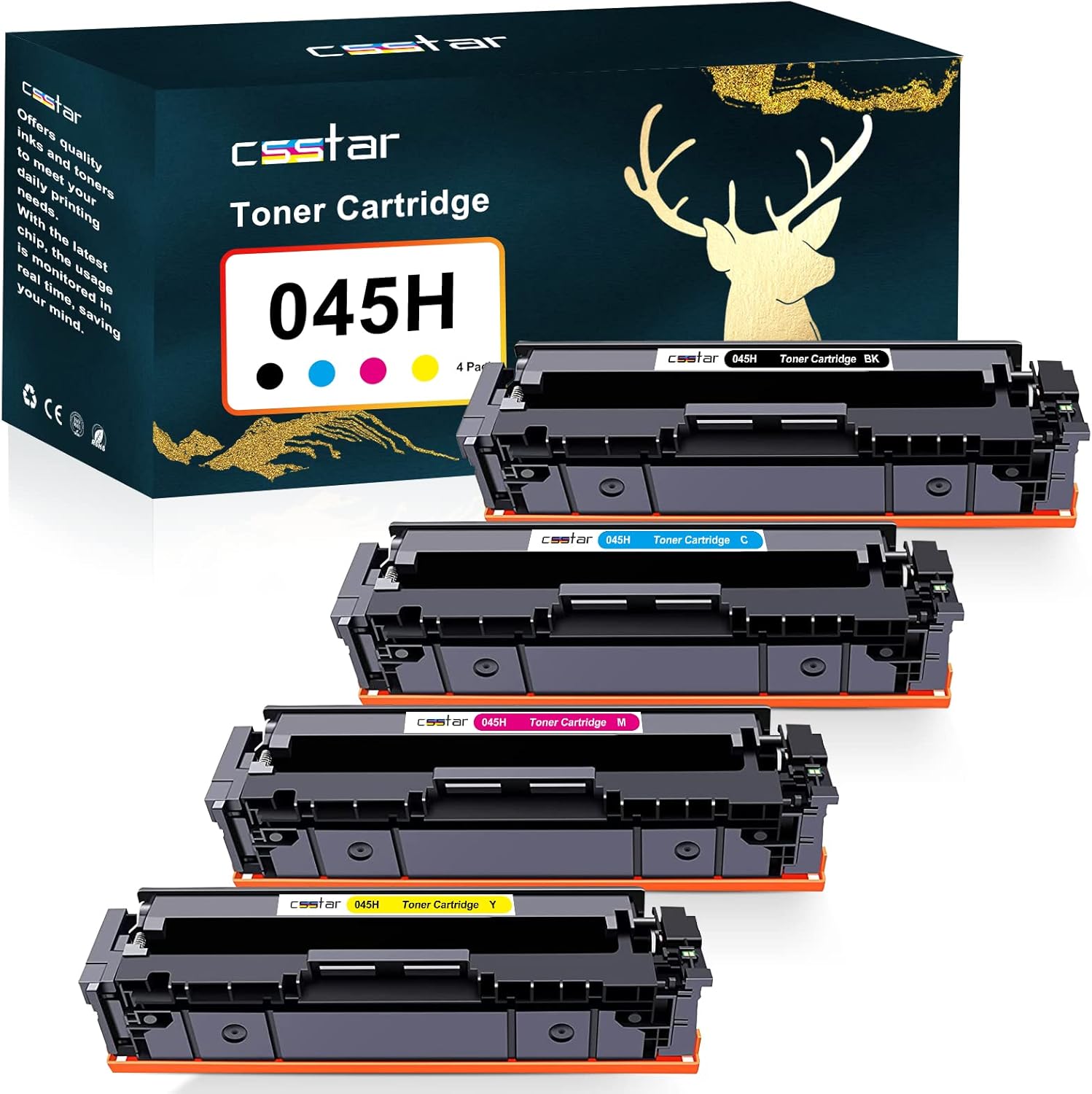 CSSTAR Compatible Toner Cartridge 045 Replacement for Canon Toner 045