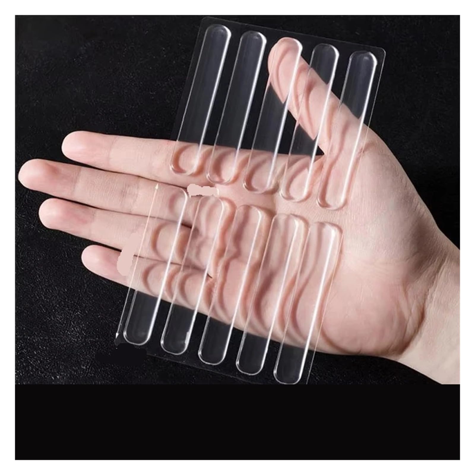 Xctdsvah 63X10x2mm Door Stop Floor Door Stop Impact Handle Transparent Home Safety Buffer Silicone Protections Supplies(63X10x2mm)