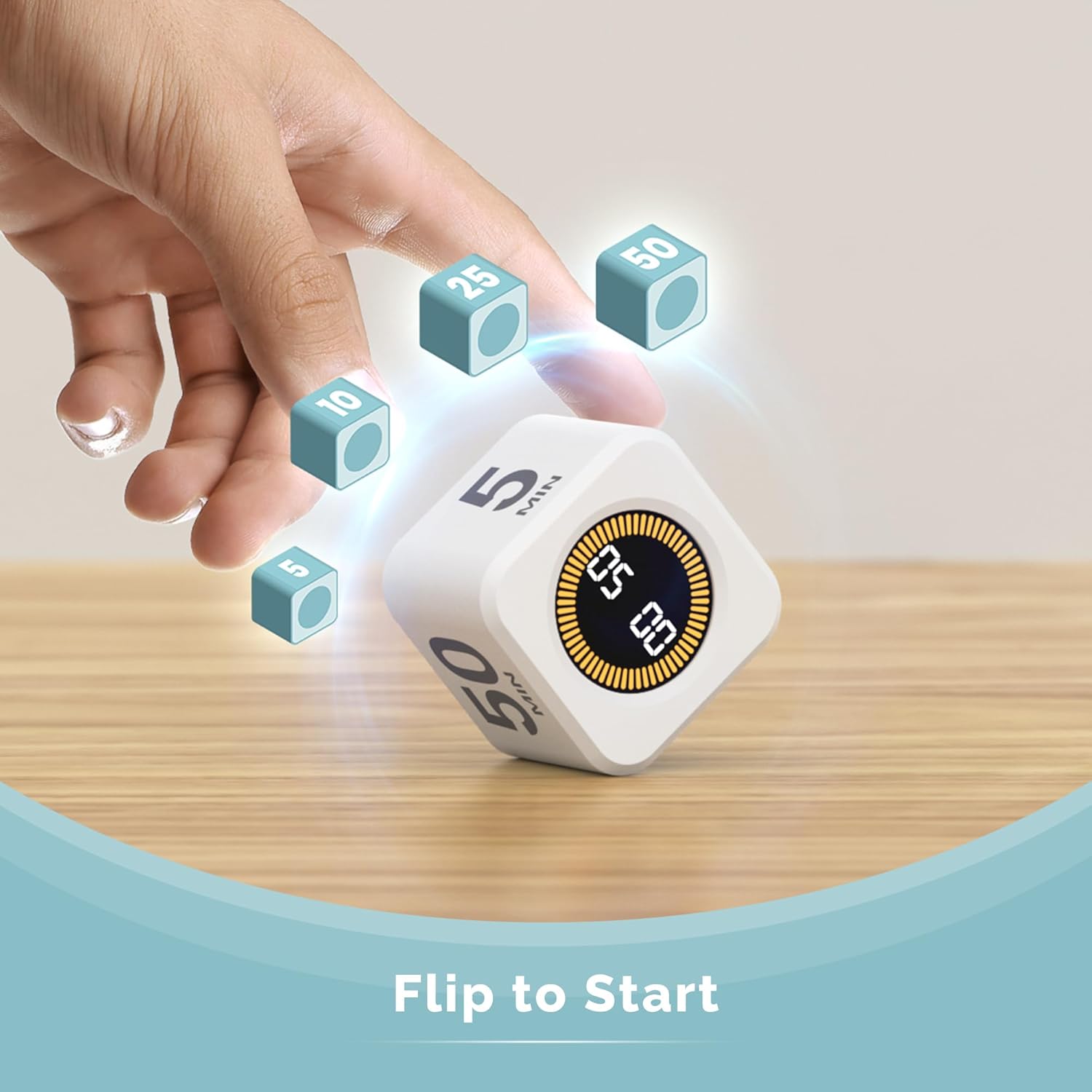 KADAMS Shower Clock Bundle with Pomodoro Cube Timer