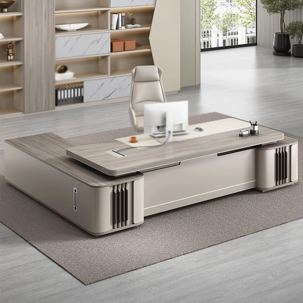 Mesa de Escritorio Para Computadora Scrivania Boss Moderna For Ufficio Presidenziale, Scrivania Singola Atmosferica, Scrivania Da Manager, Mobili Scrivania da Studio Per Camera da Letto(A)