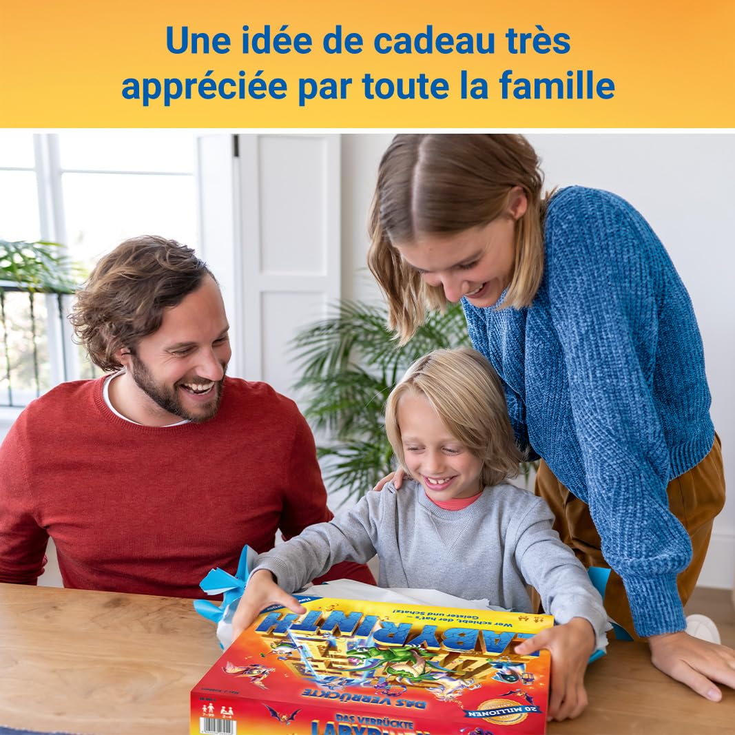 Ravensburger - Labyrinthe - Jeu de Société 7 Ans et Plus - Jeu de Plateau Famille - Stratégie et Réflexion - 2 à 4 Joueurs - Nouvelle Édition - Version Française - 26743