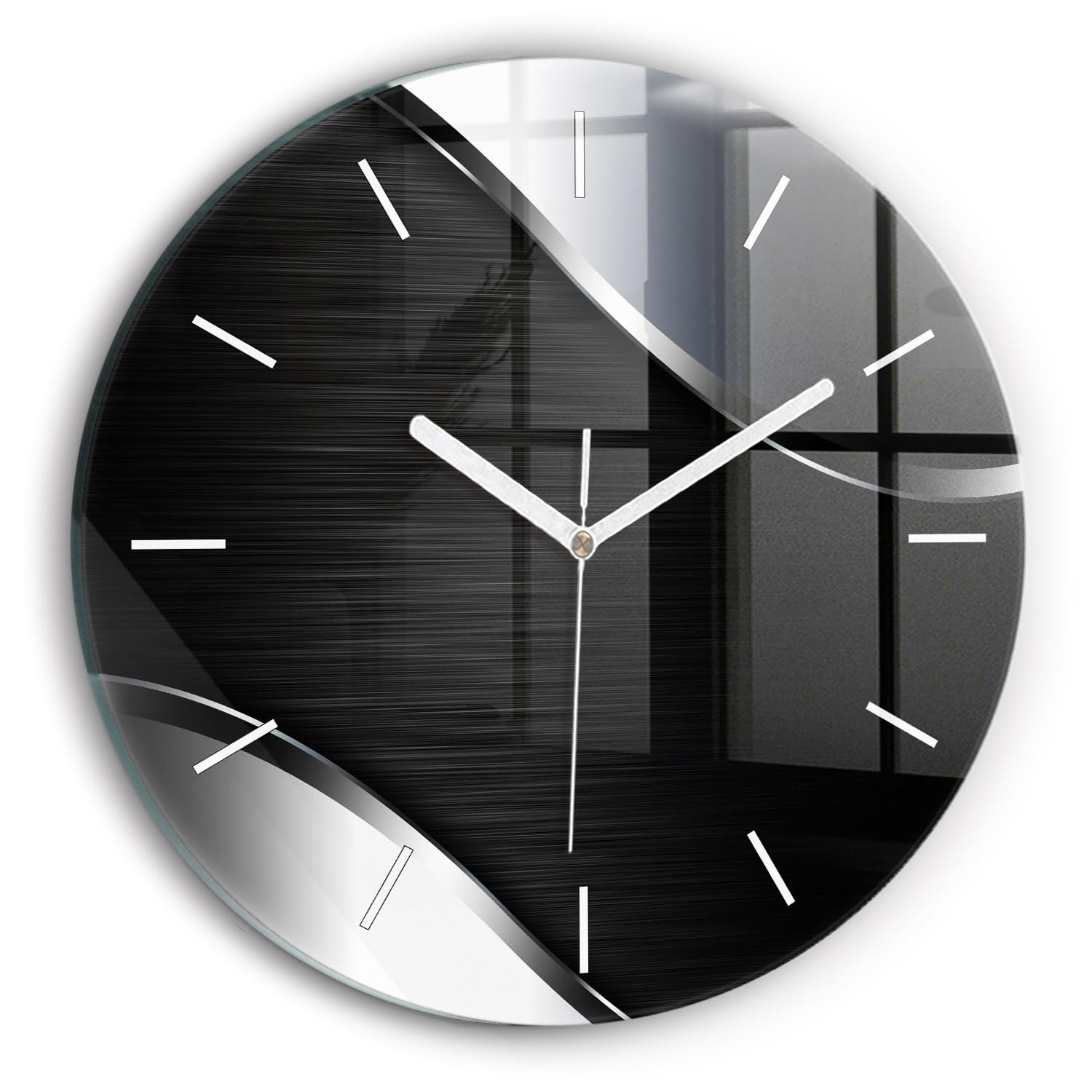 Horlogerie moderne Wallfluent 30 cm pour habiller vos murs