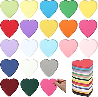 Honoson 1000 Pcs Valentine‘s Day Heart Cutouts Paper 3.9 Inch Assorted C...