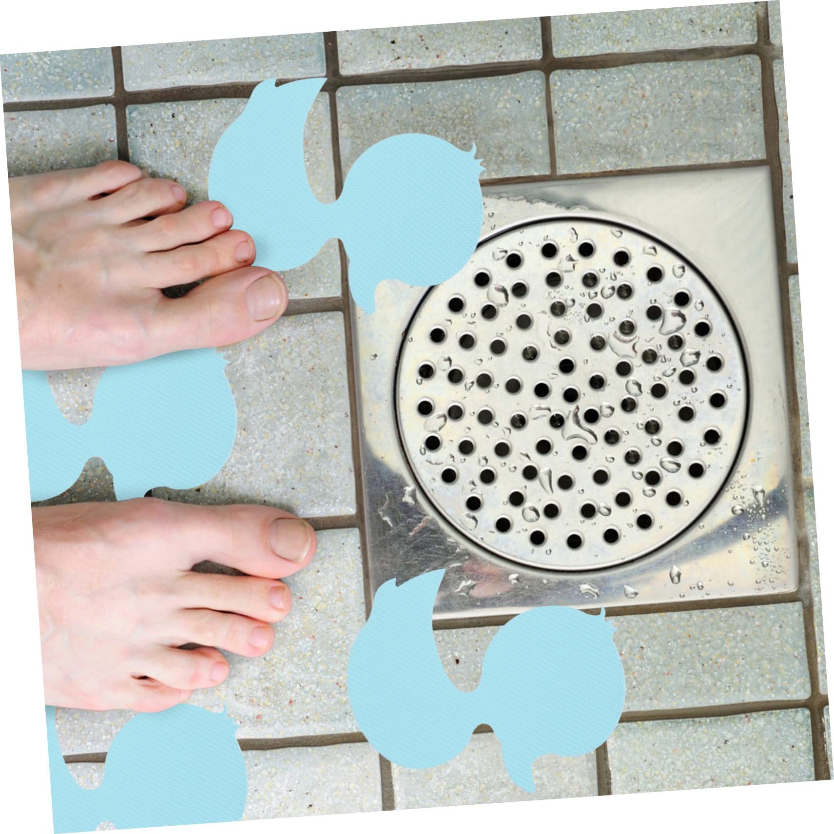 IMIKEYA 96piezas Pegatinas Antideslizantes para Bañera Autoadhesivas Diseño De Patito De Stickers De Baño Seguros y Efectivos para Prevenir Resbalones Ducha y Bañera