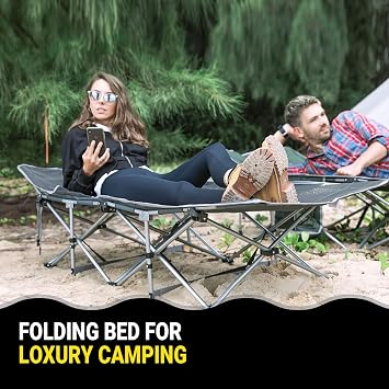 KingCamp Willow Ultra Folding Camping Pad Portable Camping Bed Gray