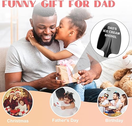Miniatura 4 de Regalos de cumpleaños para el día del padre para papá, regalo de cumpleaños para papá, regalos para papá de hija, hijo, niños, pala de helado de papá