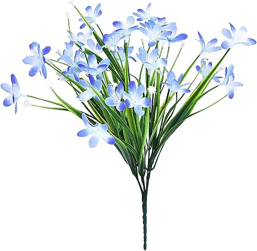 Flores artificiales de aliento de bebé, ramos de gypsophila, flores silvestres para interiores y exteriores, decoración de jardín, flores