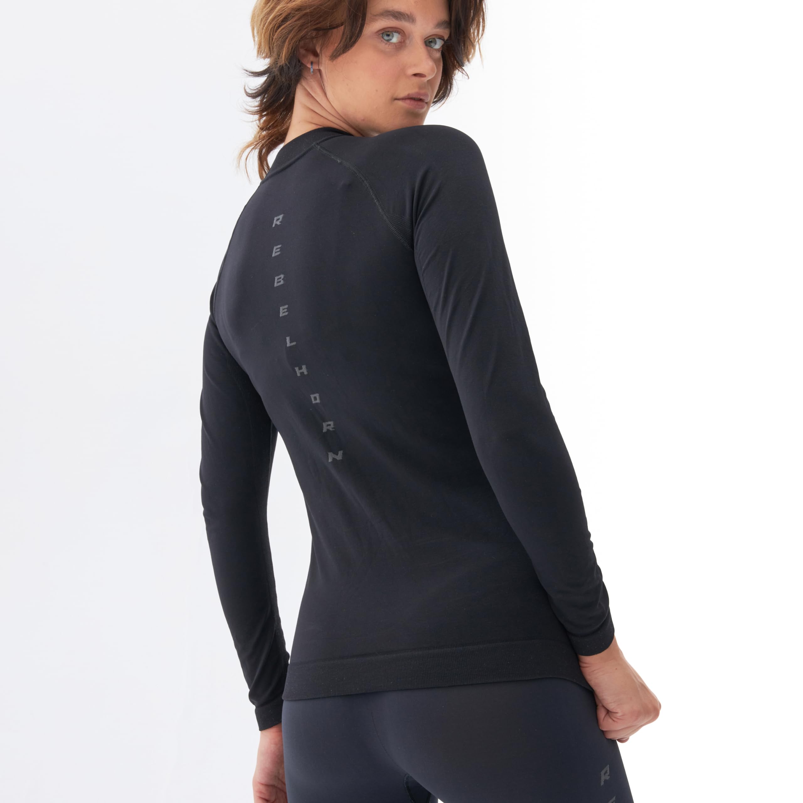 REBELHORN Freeze II Lady Thermo Jersey damska | długi rękaw | chłodząca bielizna termiczna | odprowadzanie wilgoci | oddychająca | strefy kompresyjne | odzież termiczna na motocykl