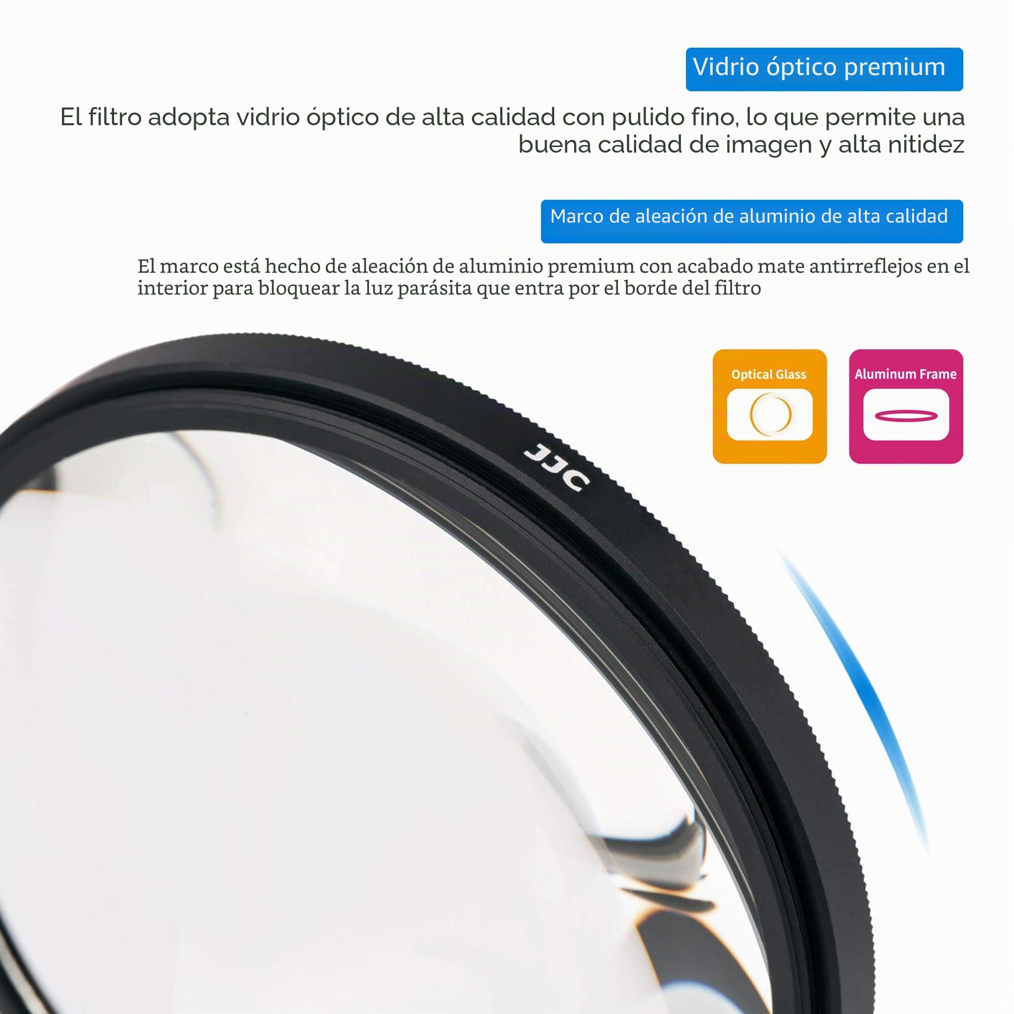 JJC - Juego de filtros macro para lentes de 67 mm (+2, +4, +8, +10) 4 piezas/set con funda para filtros de lente para cámaras Canon, Nikon, Sony, Pentax, Olympus, Fuji DSLR