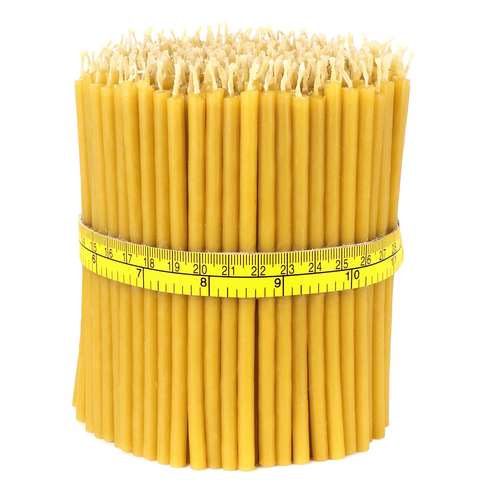 NKlaus 600x Velas rituales finas de cera de abeja Altura 14cm Iglesia - aprox. 1950g 36409