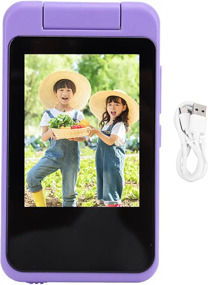Câmera Digital Infantil, Telefone Inteligente Infantil para Brinquedos de Meninas, Telefone Inteligente de Brinquedos Infantis 1080P 48MP Câmera de Vídeo Infantil Com Tela de