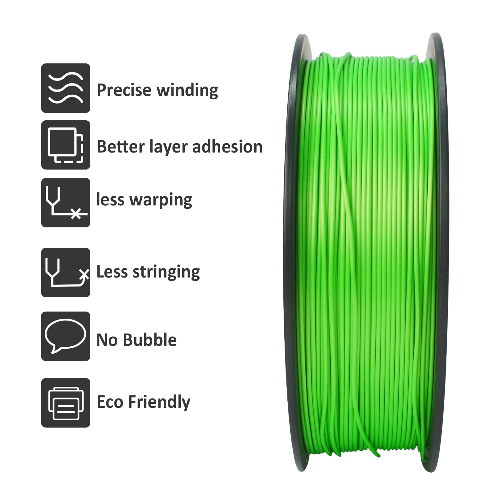 GEEETECH Filament PLA nowy zielony, szpula 2 x 1 kg do drukarki 3D