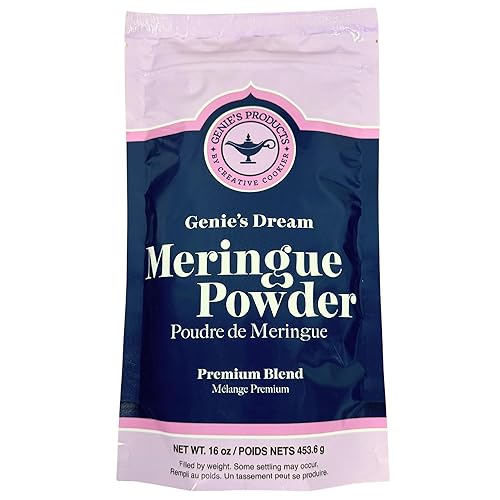 Genie's Dream Polvo de merengue premium, bolsa de 16 oz (1 lb)