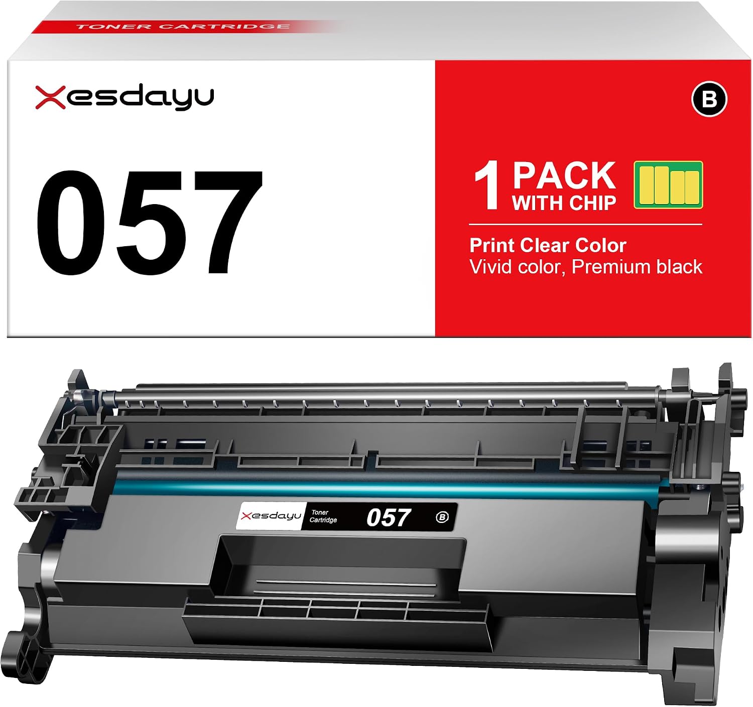 057 Toner Cartridge Compatible Replacement for Canon 057 057H CRG-057 Work with ImageCLASS MF445dw MF448dw LBP223DW LBP224DW LBP226dw LBP228dw MF445DW MF446x MF449x Laser Printer Ink(Black,1 Pack)