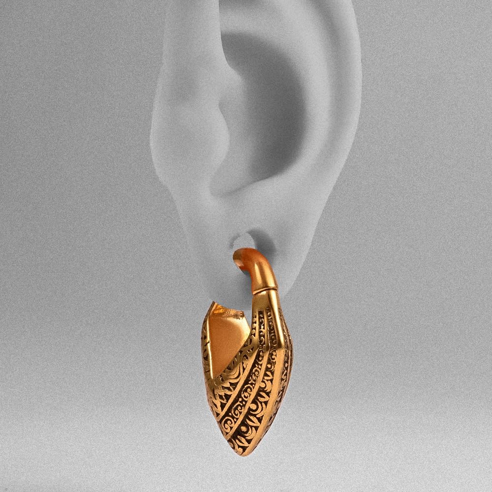 DOEARKO Pesi Dilatatore Orecchio 1 Paia Dilatatori Lobo In Acciaio Inossidabile Serpente Ear Hangers Expanders Piercing Gioiello per Uomini e Donne