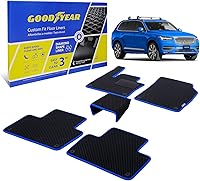 Vista 22 de Goodyear Alfombrillas de coche para todo tipo de clima, ajuste personalizado para Jeep Cherokee 2019-2023, juego de 5 piezas, forros de piso