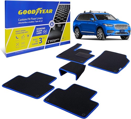 Miniatura 22 de Goodyear Alfombrillas de coche para todo tipo de clima, ajuste personalizado para Jeep Cherokee 2019-2023, juego de 5 piezas, forros de piso