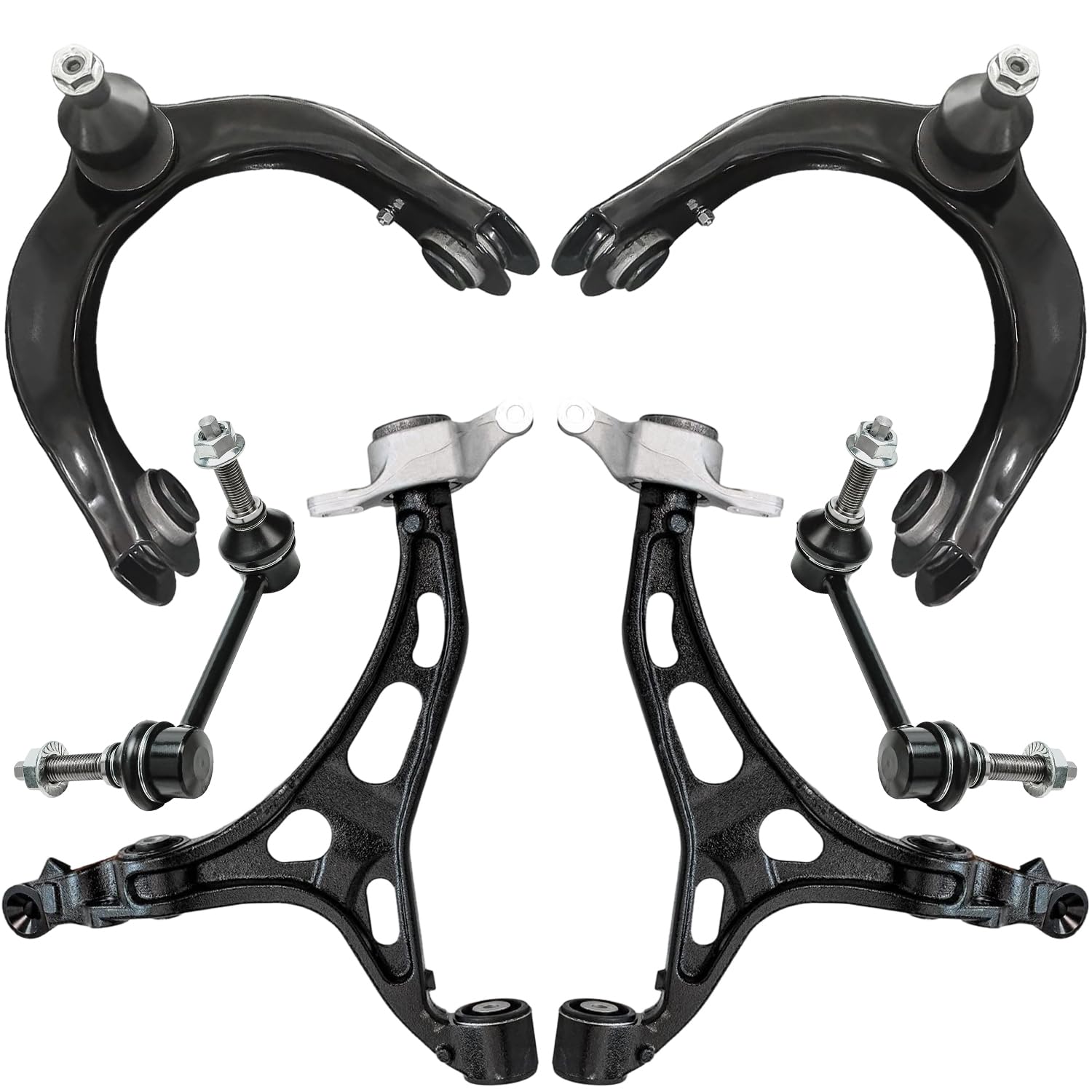 Detroit Axle - 6pc Front End Control Arms Kit for 11-15 Dodge Durango