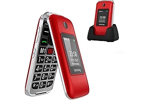 USHINING 4G Unlocked Flip Phone for Seniors with Big Button