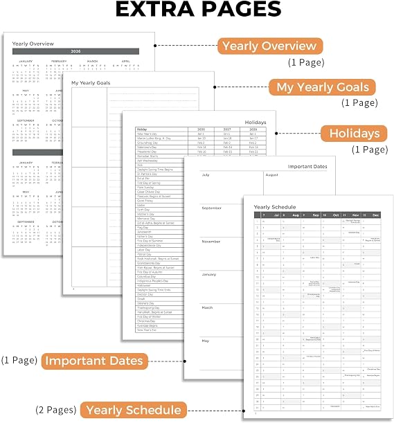 AHGXG Academic Planner 2026-2027, July 2026 - June 2027, 5.7 x 8.3