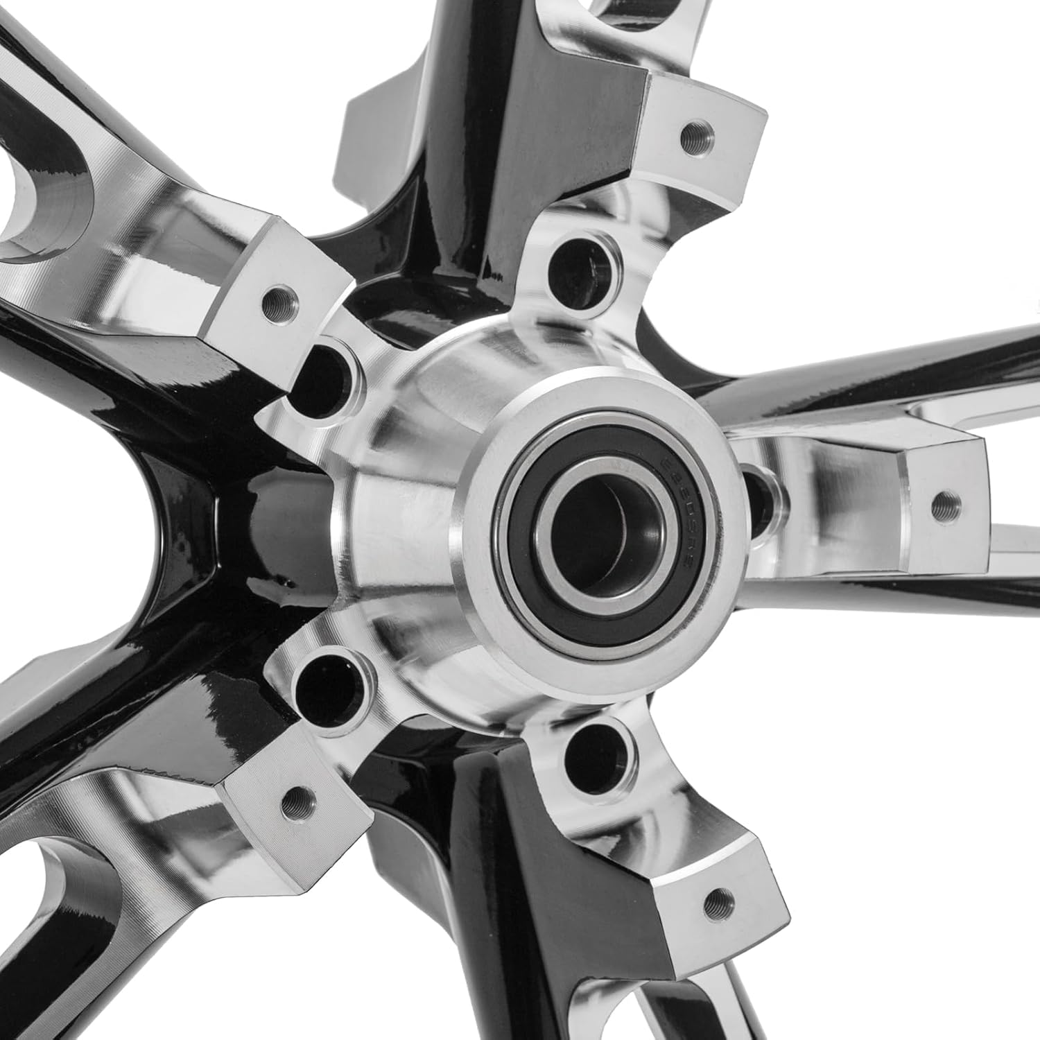 TOFR 21 inch Enforcer Front Wheel Rim Black Cut 21x3.5 Dual Disc For Harley Touring 2009-2023 Electra Glide Ultra Classic Ultra Limited Street Glide Road Glide Road King/W 11.8" Front Rotors Bolts