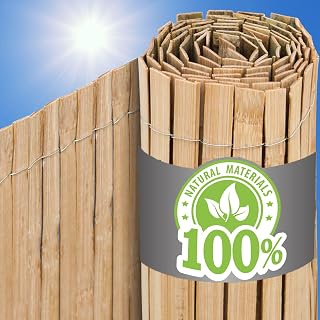 UrFence Balkon Sichtschutz Bambus 90x300 cm