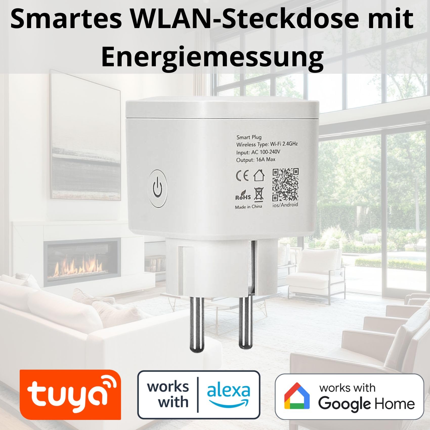 Sone Smart One Inteligentne Gniazdko Wifi zgodne z Tuya Smart Wtyczka 16 A