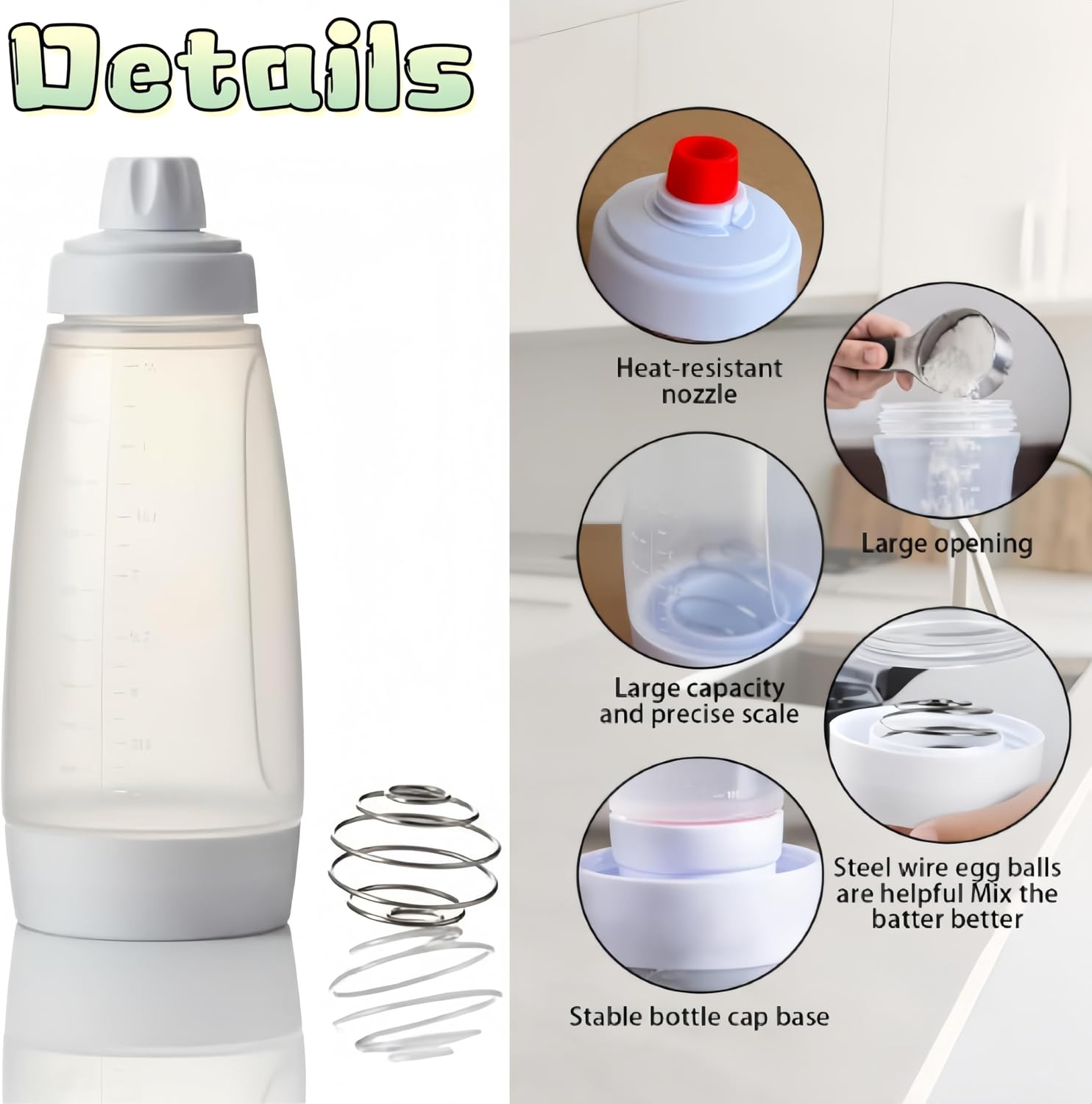 2-in-1 Pancake Batter Dispenser, 2Pack