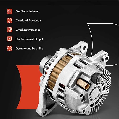 Miniatura 6 de A-Premium Alternador compatible con Jeep Compass 2007-2017, Patriot 07-17 y Chrysler 200 11-13, Sebring 07-10 y Dodge Avenger 08-13, Caliber 07-12,