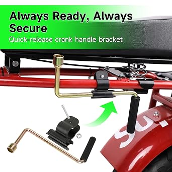 Easy Hand Crank Start Wind Up Recoil Starter Assembly for Predator 212 224cc Hemi Coleman CT200U Mini Bike BT200X B200R KT196 Go Kart 196cc 6.5HP Engine Axis M200 Minibike Parts with Hardware