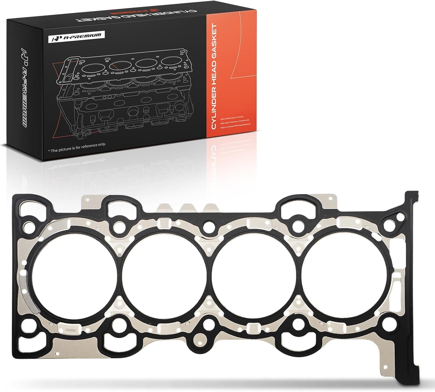 A-Premium L4 2.5L Engine Cylinder Head Gasket Compatible with Ford Escape 2013-2019, Fusion 2011-2020, Transit Connect 2014-2020 & Lincoln MKZ 2011-2012 & Mercury Milan 2011, Multi-Layer Steel