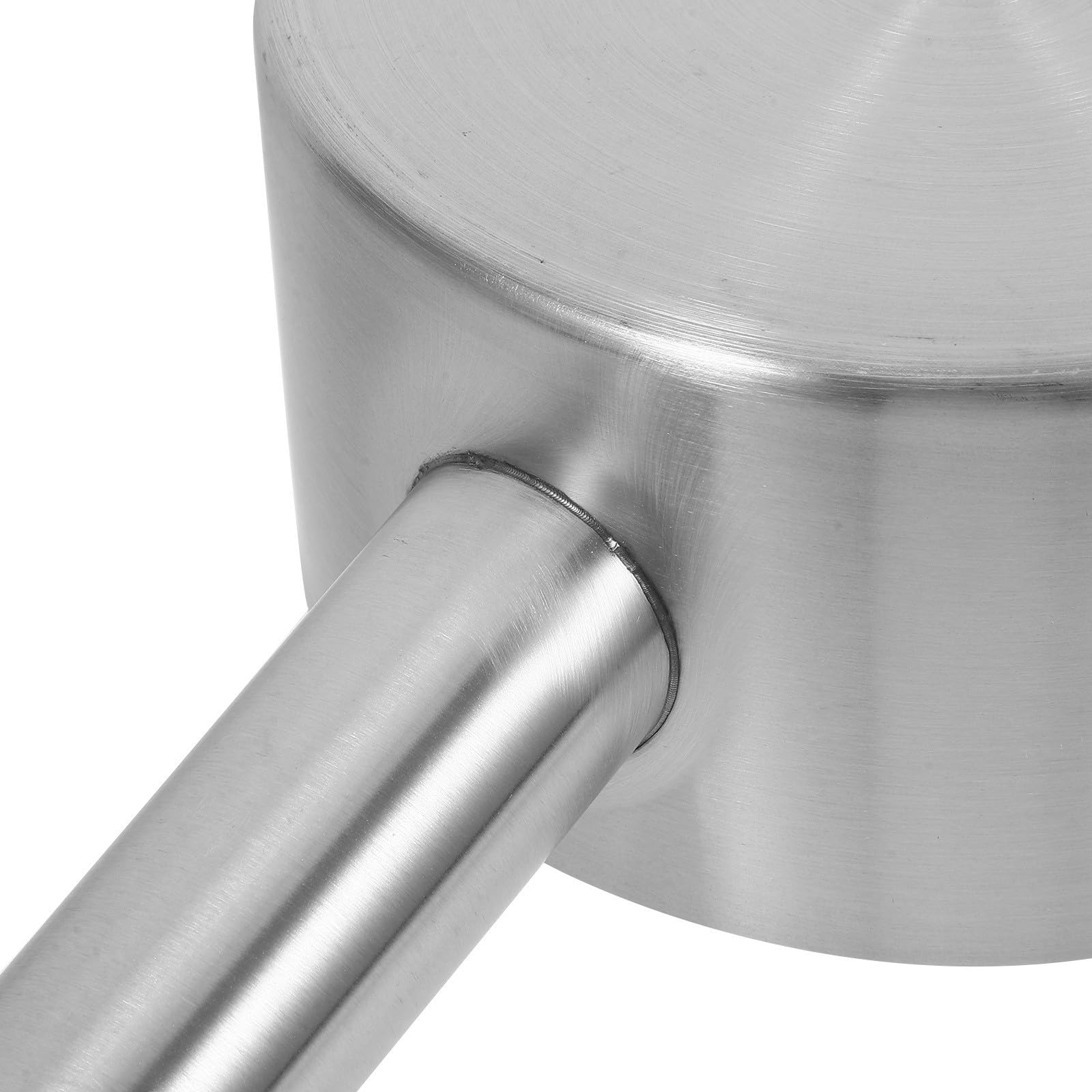 NUOBESTY cucharón de sopa de acero inoxidable con asa ergonómica, capacidad grande, utensilio para lavar cabello y uso en jardín
