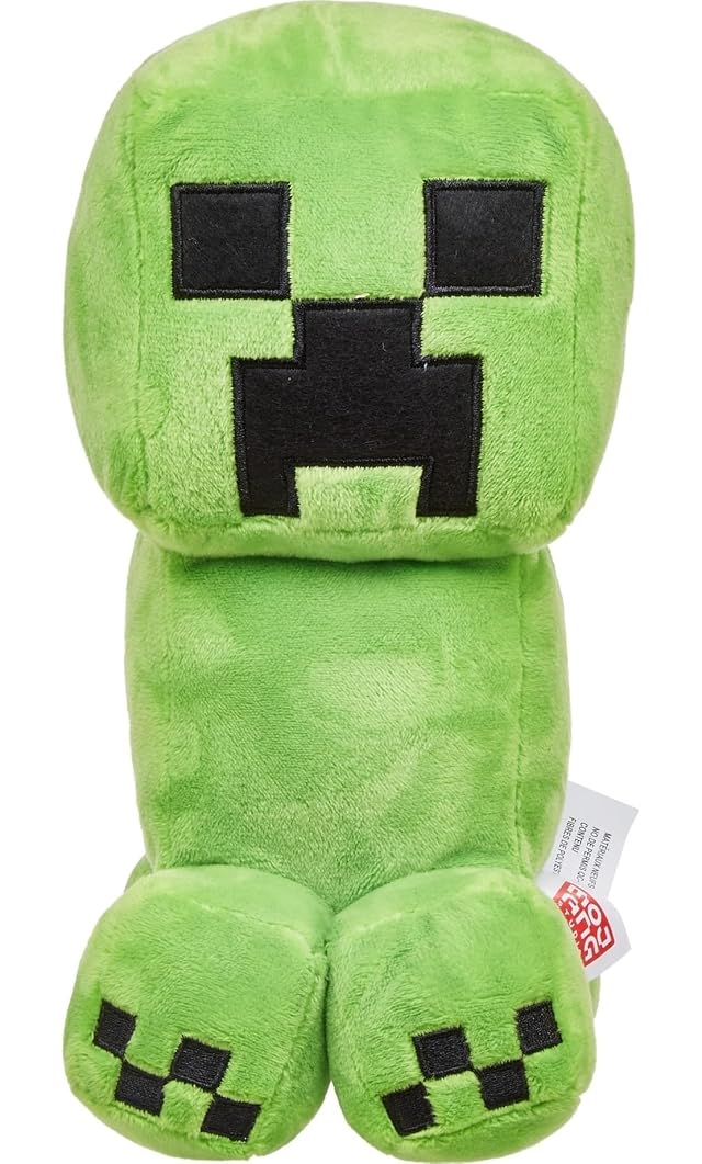 Mattel Minecraft Basic Plush Character Soft Dolls Video Game-Inspired Collectible Toy Gifts for Kids Fans Ages 3 Years