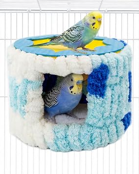 Bird Nest for Cage with Support Frame & Pad, Foot-Friendly Felt