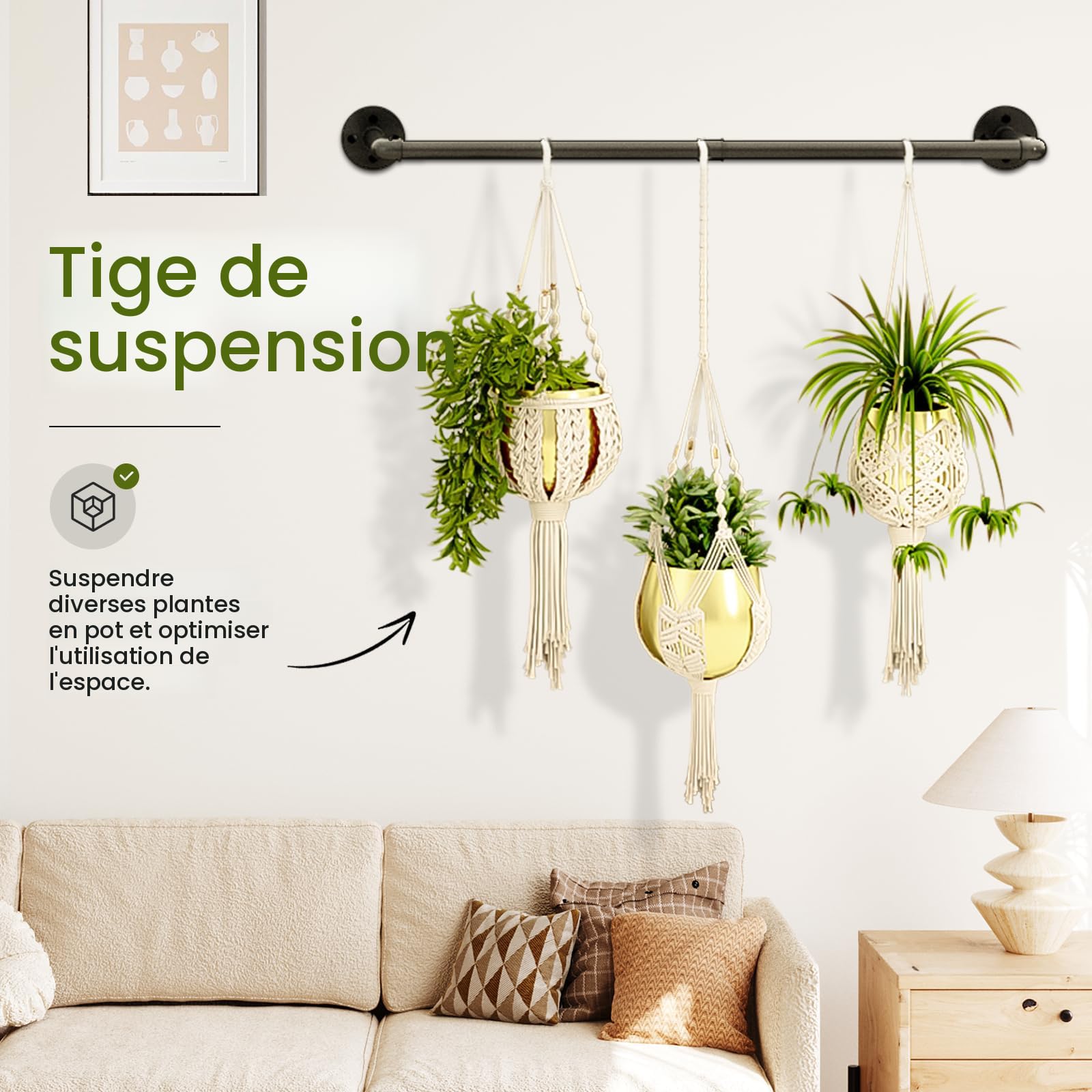 Bamworld Lot De 2 Pots De Fleurs à Suspendre Pour Plantes | WhichOne